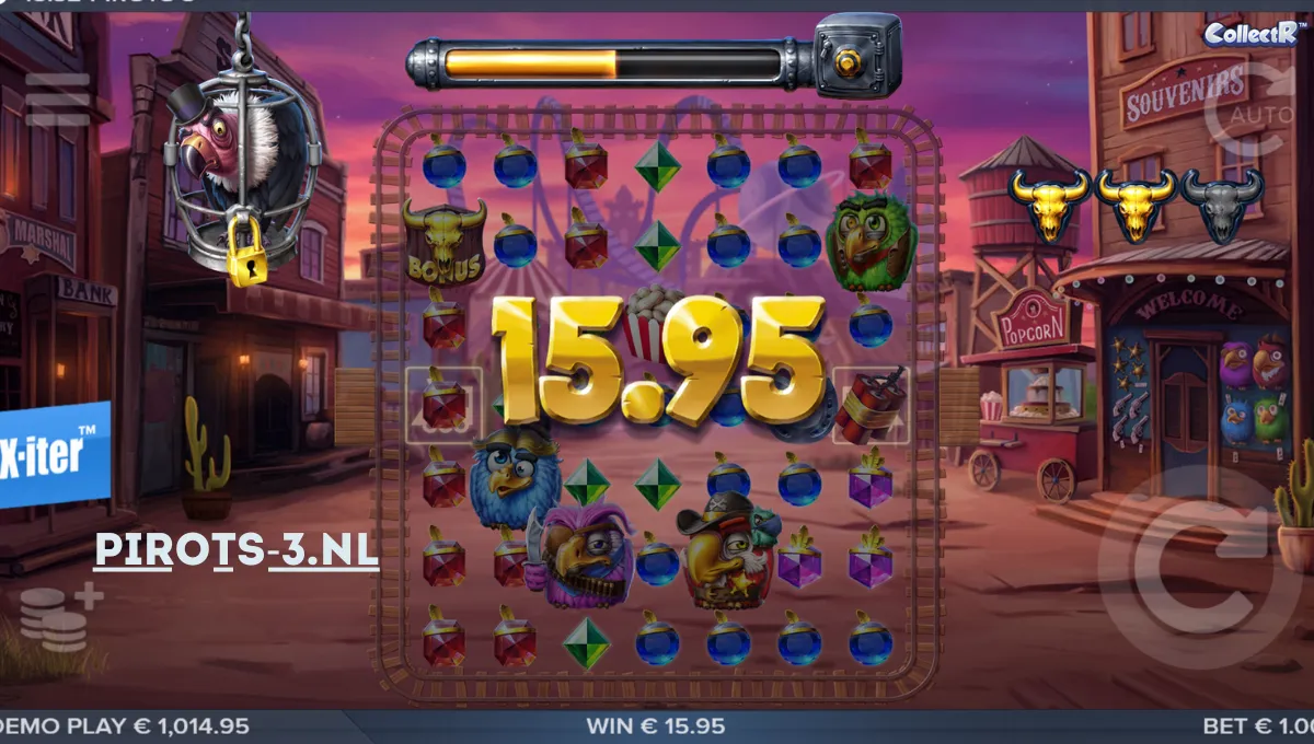 Pirots 3 NL jackpot moment