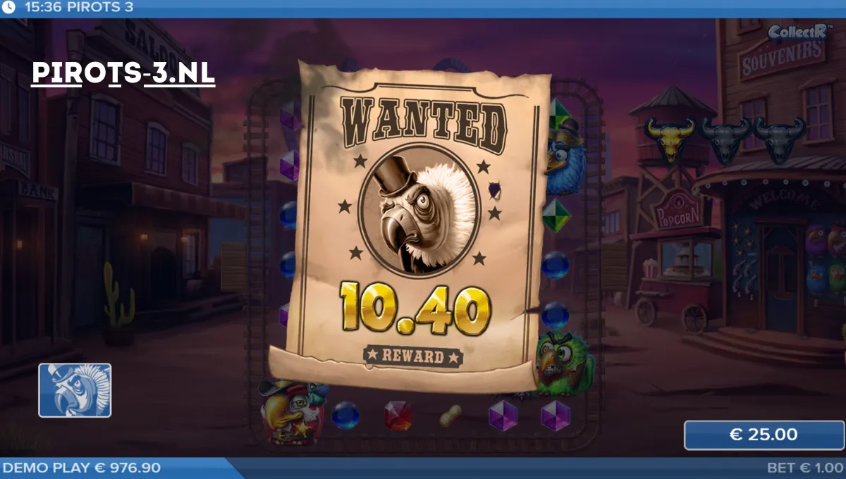 Pirots 3 NL vibrant reels